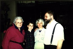 Julia (Judy) Kish Dorrough; Ben Dorrough; Ruth Bennett McDougal Dorrough; Dan Dorrough; Ben s Baptism; United Church Canandaigua NY